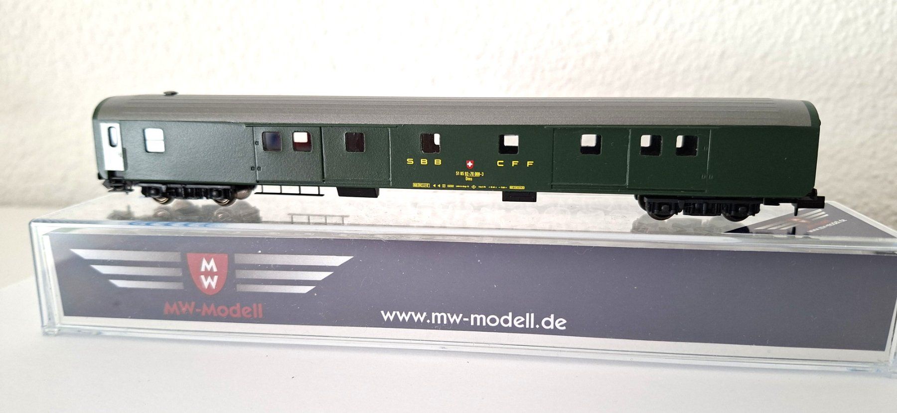 Modellini di ferrovie: MW-Modell Dms SBB RIC Packwagen N-CH-304a – Nuovo e nell'imballaggio originale da Biberist venduto da Ntrains 3