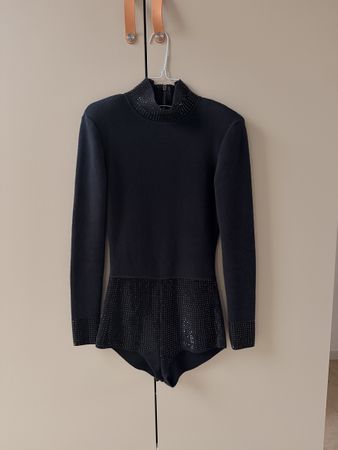 Retrofête Overall-Body / Top mit Shoulderpads