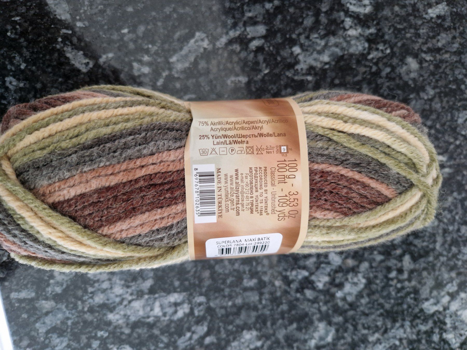 Wolle: 15 Knäuel Alize Maxi Batik – Neu (gemäss Beschreibung) aus Dietikon von Boldi49 2