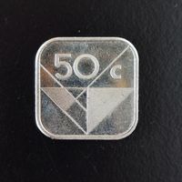 50c Münze Aruba 1990