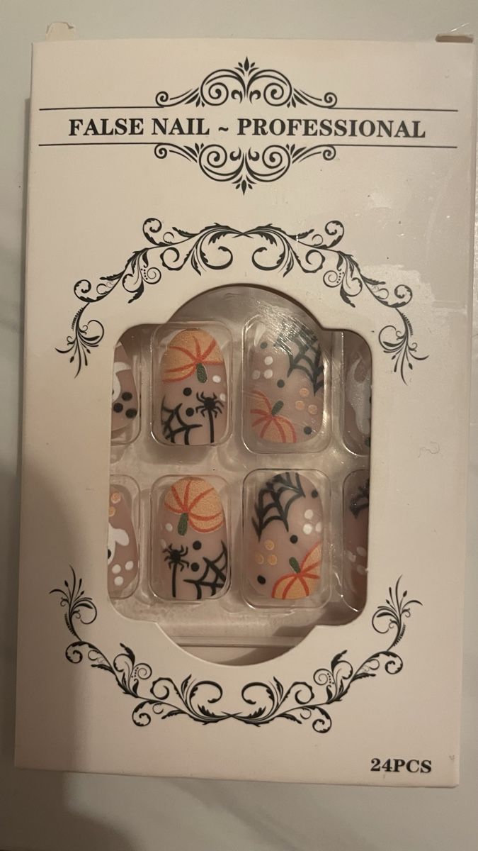 Künstliche Fingernägel: Halloween pressed on nails pumpkin ghost spider cute matte – Neu und originalverpackt aus Liebefeld von Tings_Living_Culture 1