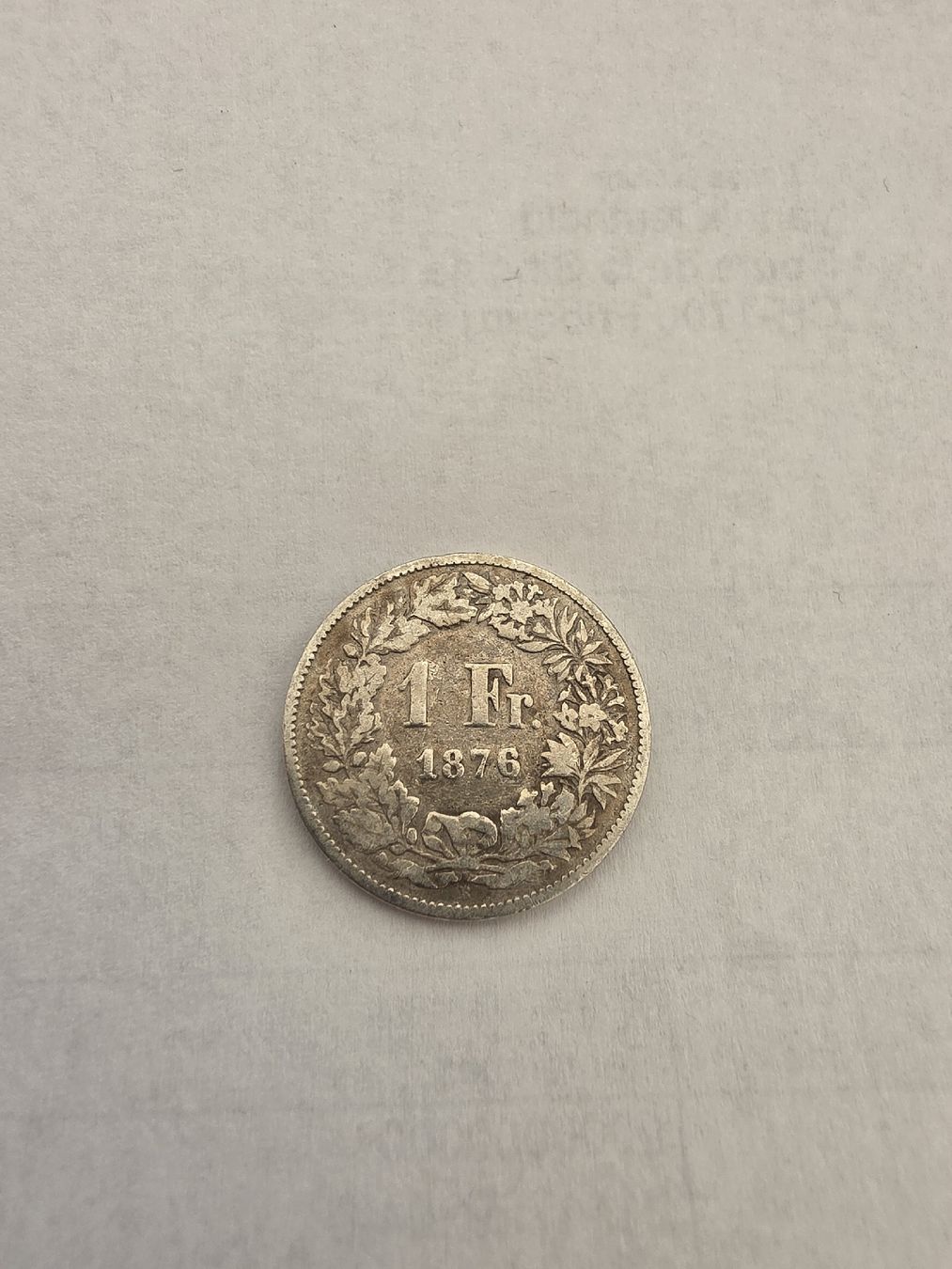 Tutti le monete: pièce argent 1chf 1876 – Usato da Fribourg venduto da yan_z5fr