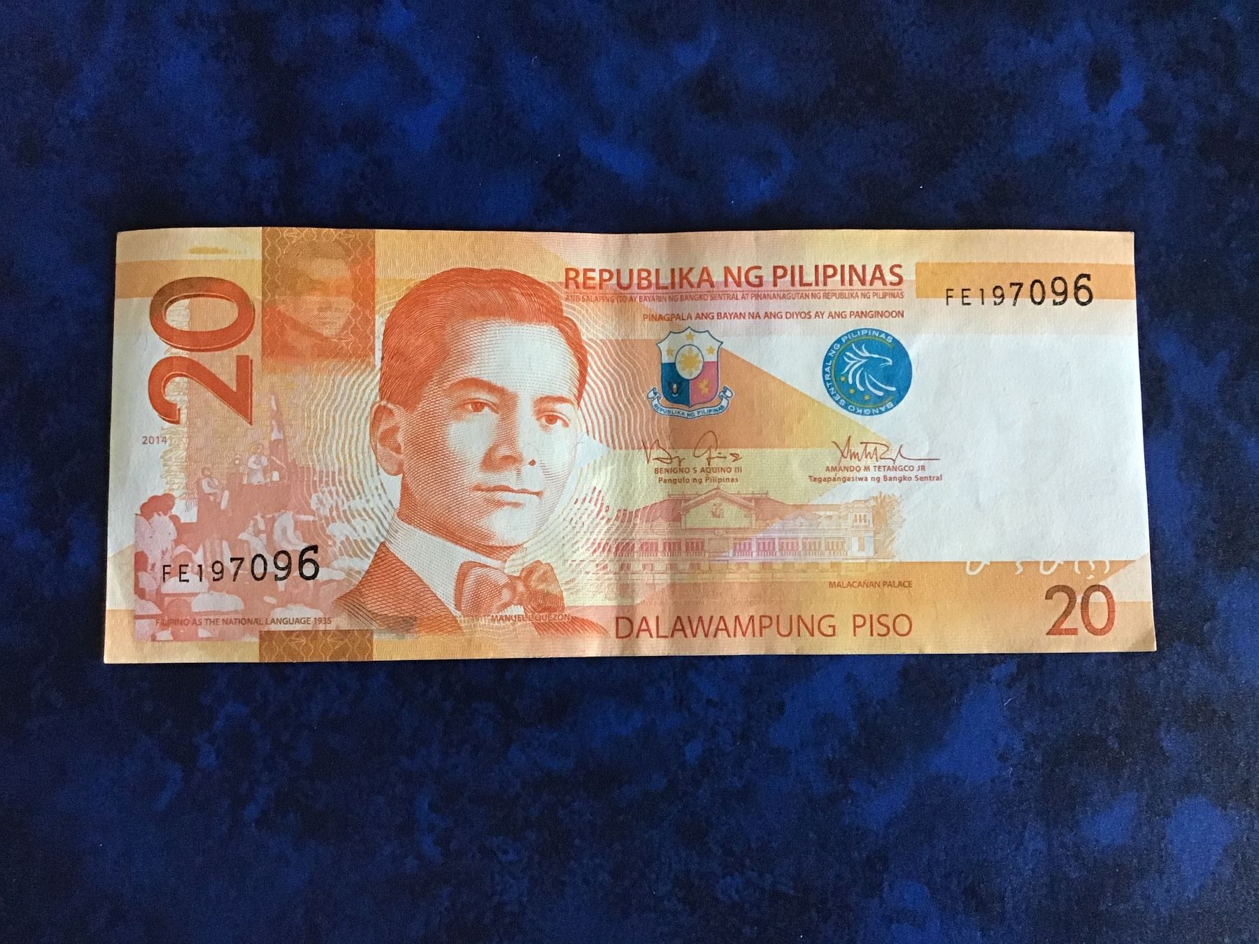 Banknoten: Philippinen 20 Piso 2014 – Gebraucht aus Urtenen-Schönbühl von absolut08