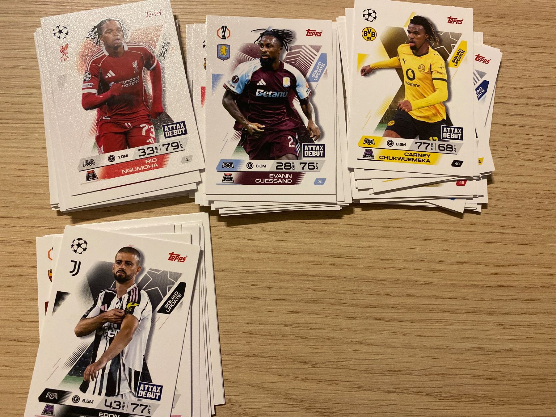 Topps Sammelbilder & Trading cards: Topps Match Attax Extra 25/26 Squad Update komplett – Neu (gemäss Beschreibung) aus Zürich von BVBWINNER