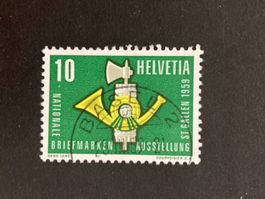 Schweiz 1959 NABAG 10 Vollstempel BASEL 2 25.III.59