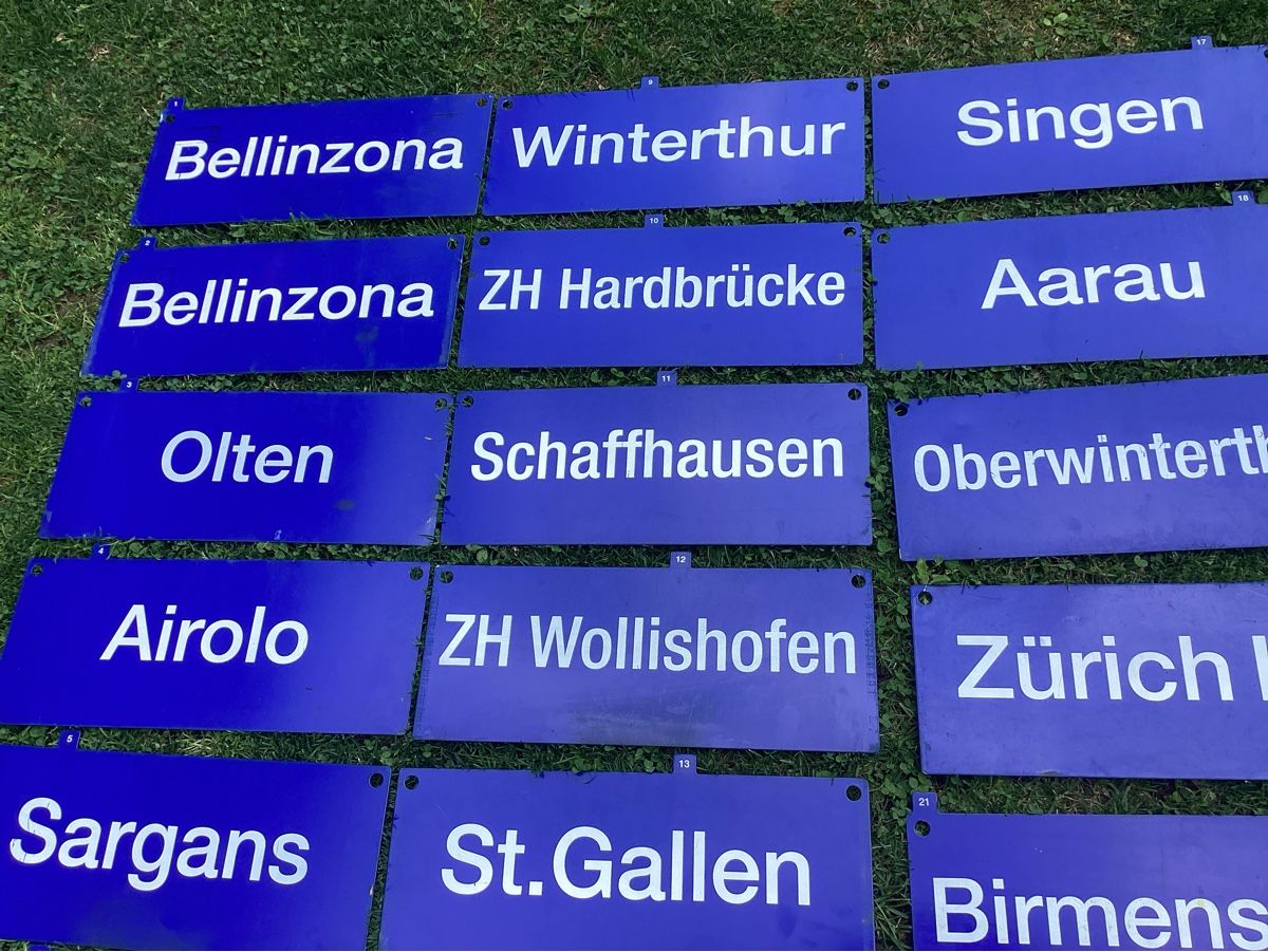 SBB/CFF/FFS Insegne: SBB/CFF/FFS Schild  21 Schilder – Usato da Minusio venduto da scotch111 2