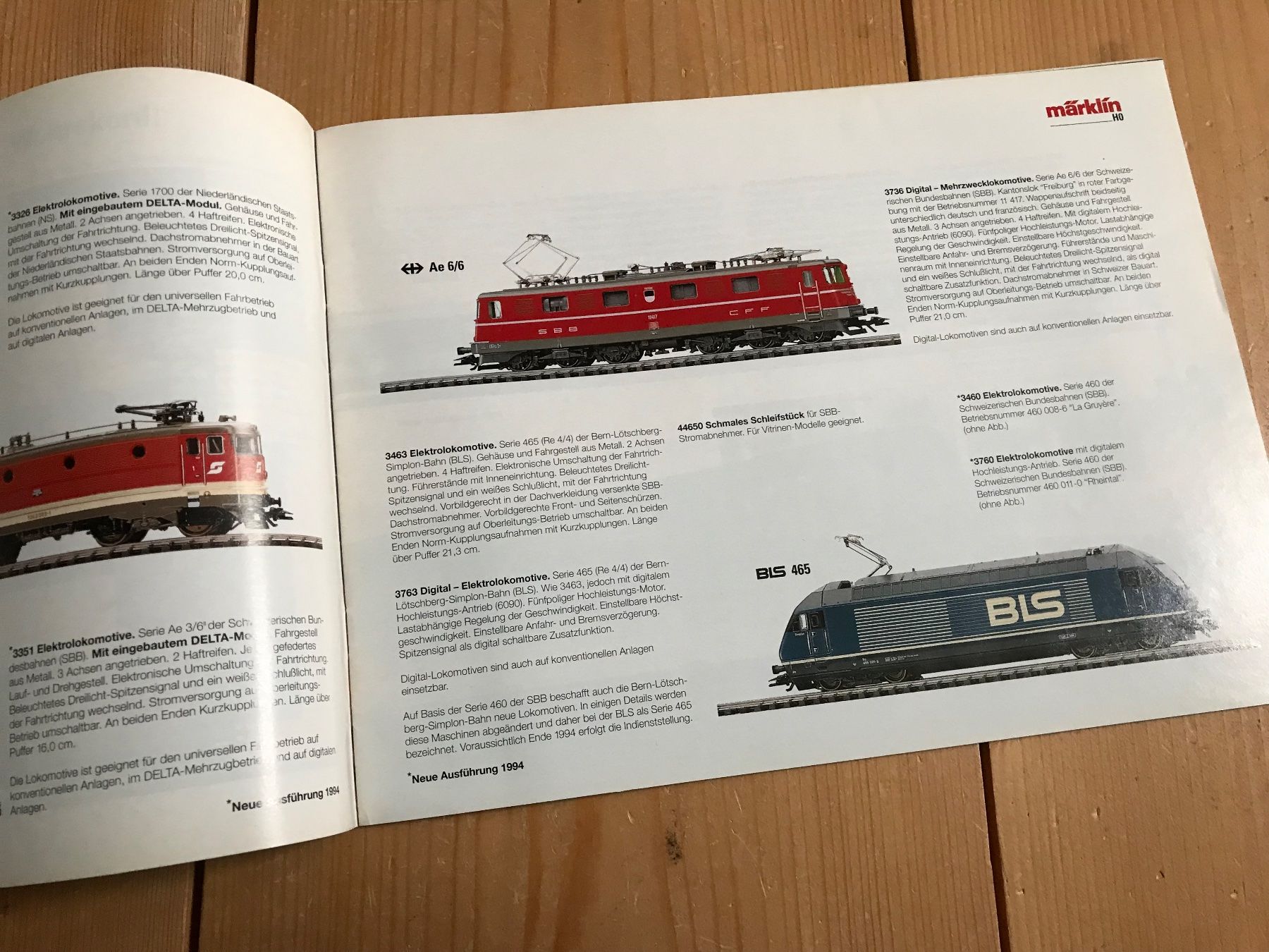 Märklin Modellini di ferrovie: märklin technik erfahren, neuheeiten 94 – Usato da Liestal venduto da ozo2005 2