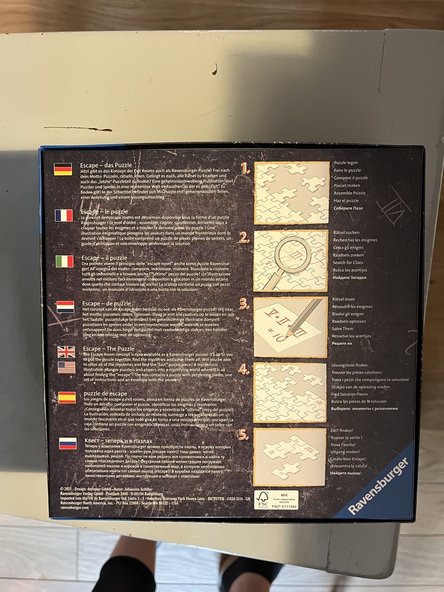 Puzzle: Escape Puzzle – Nuovo (secondo la descrizione) da Dübendorf venduto da noeGR 2