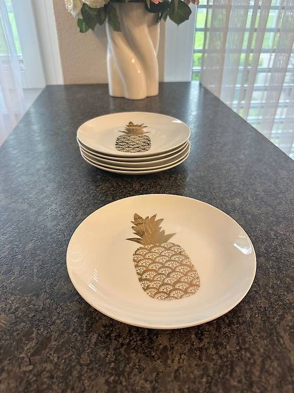 Piatti: Teller mit Ananas Design – Usato da Schlieren venduto da Dave5699