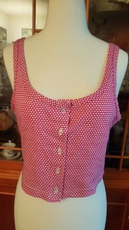 Kurzes rot-weiss sexy Top