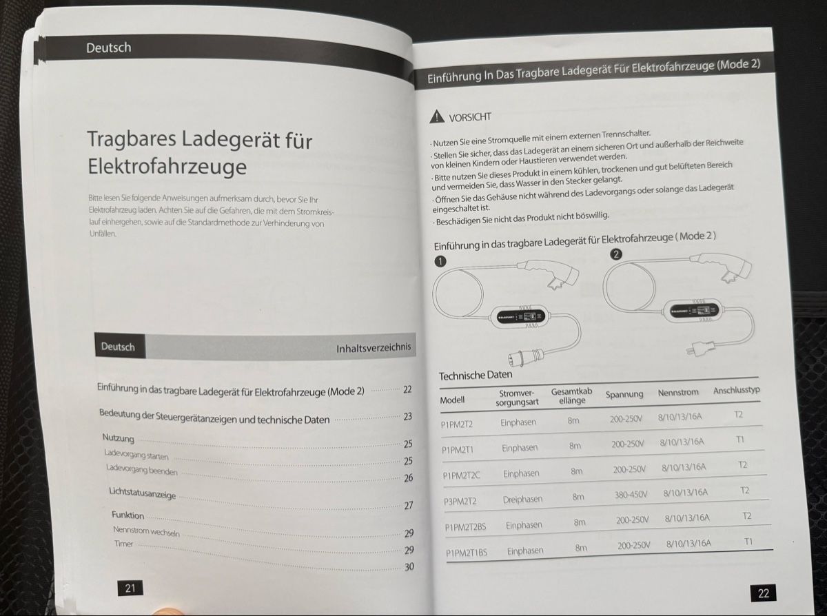 Blaupunkt Chargeurs de batterie: Blaupunkt tragbares Ladegerät E-Auto Mode 2 Typ 2 – D'occasion à Steinhausen par Oberli80 2