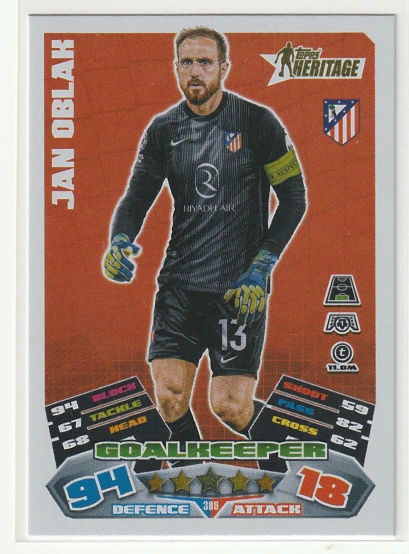 Topps Sammelbilder & Trading cards: Topps Match Attax CL Extra 25/26 Jan Oblak Heritage – Neu (gemäss Beschreibung) aus Biel/Bienne von historian-198