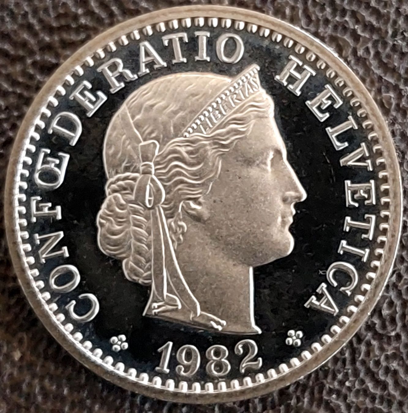 Alle Münzen: 20 Rappen 1982 stgl. / aus Münzsatz – Neu (gemäss Beschreibung) aus Arch von coinsandmore