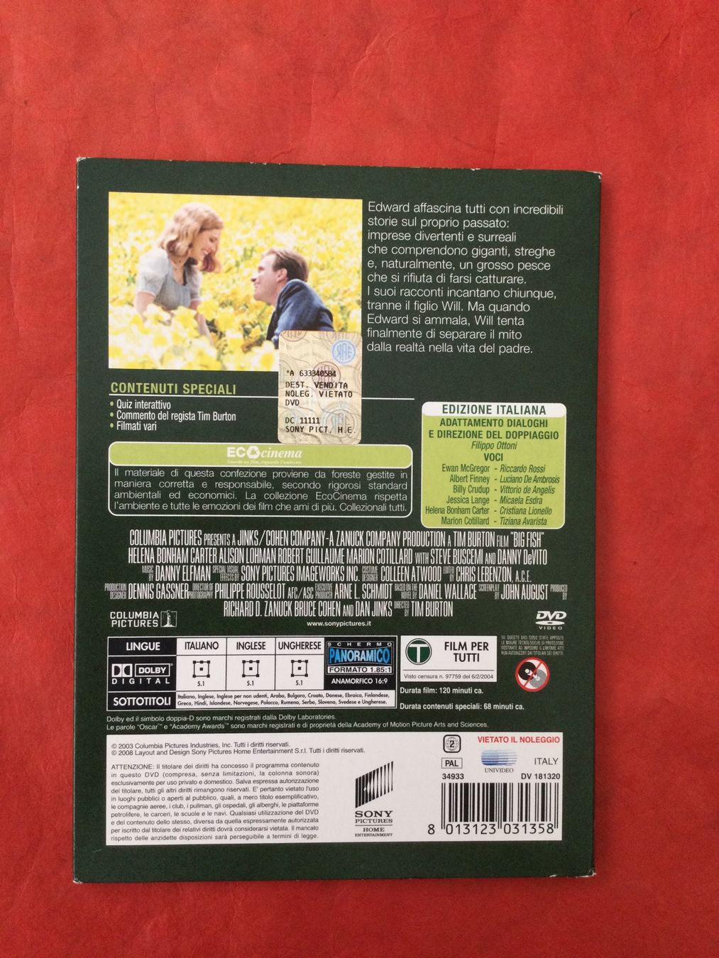 Tutti i DVDs: DVD Big Fish. Tim Burton. – Usato da S. Pietro venduto da bro_jjl9 1