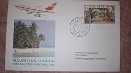 Swissair Mauritius - Zürich 01.11.1985