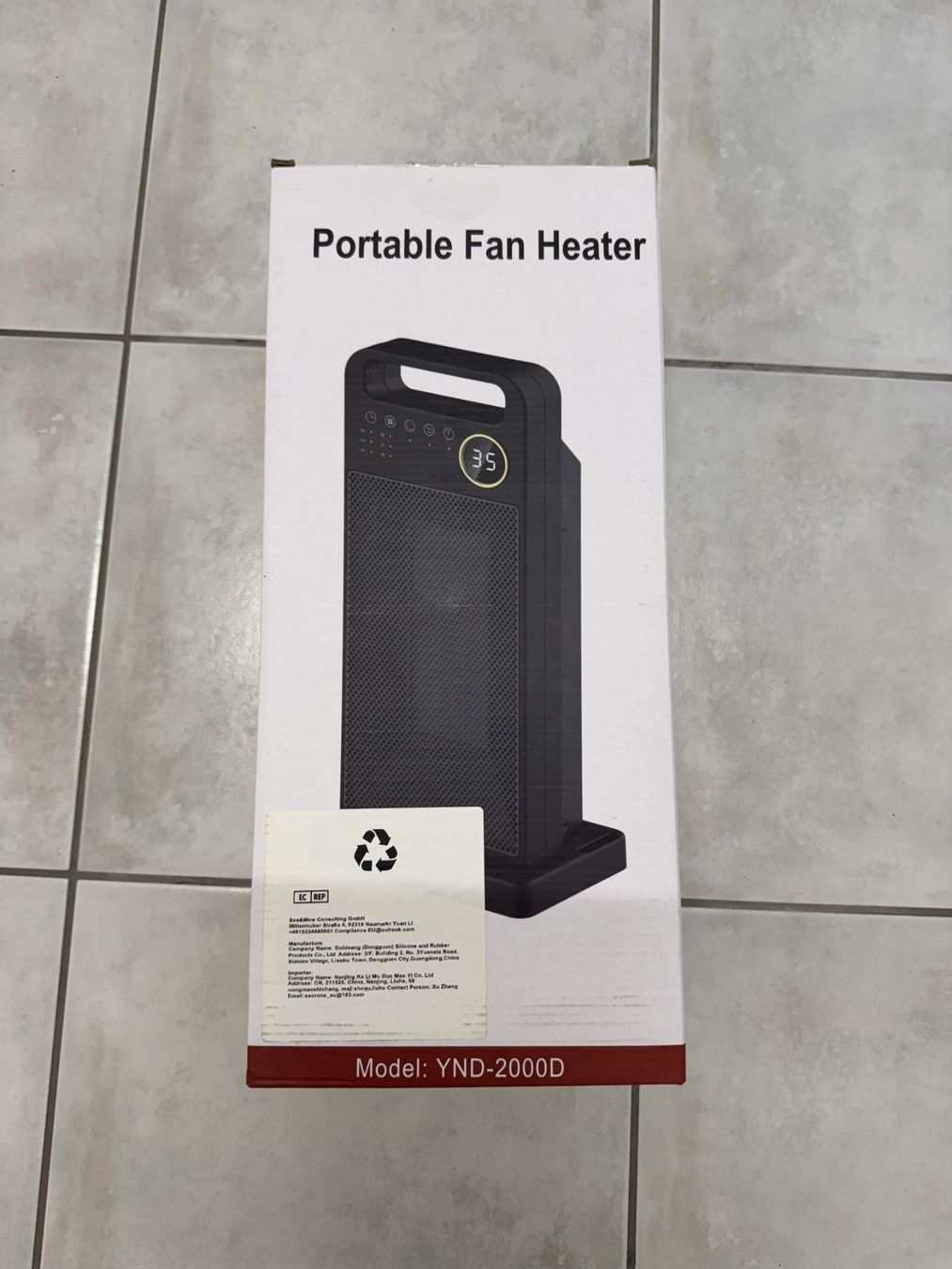 Heizgeräte: Keramikheizung tragbar 2000W – Neu und originalverpackt aus Wallisellen von Donron6 1