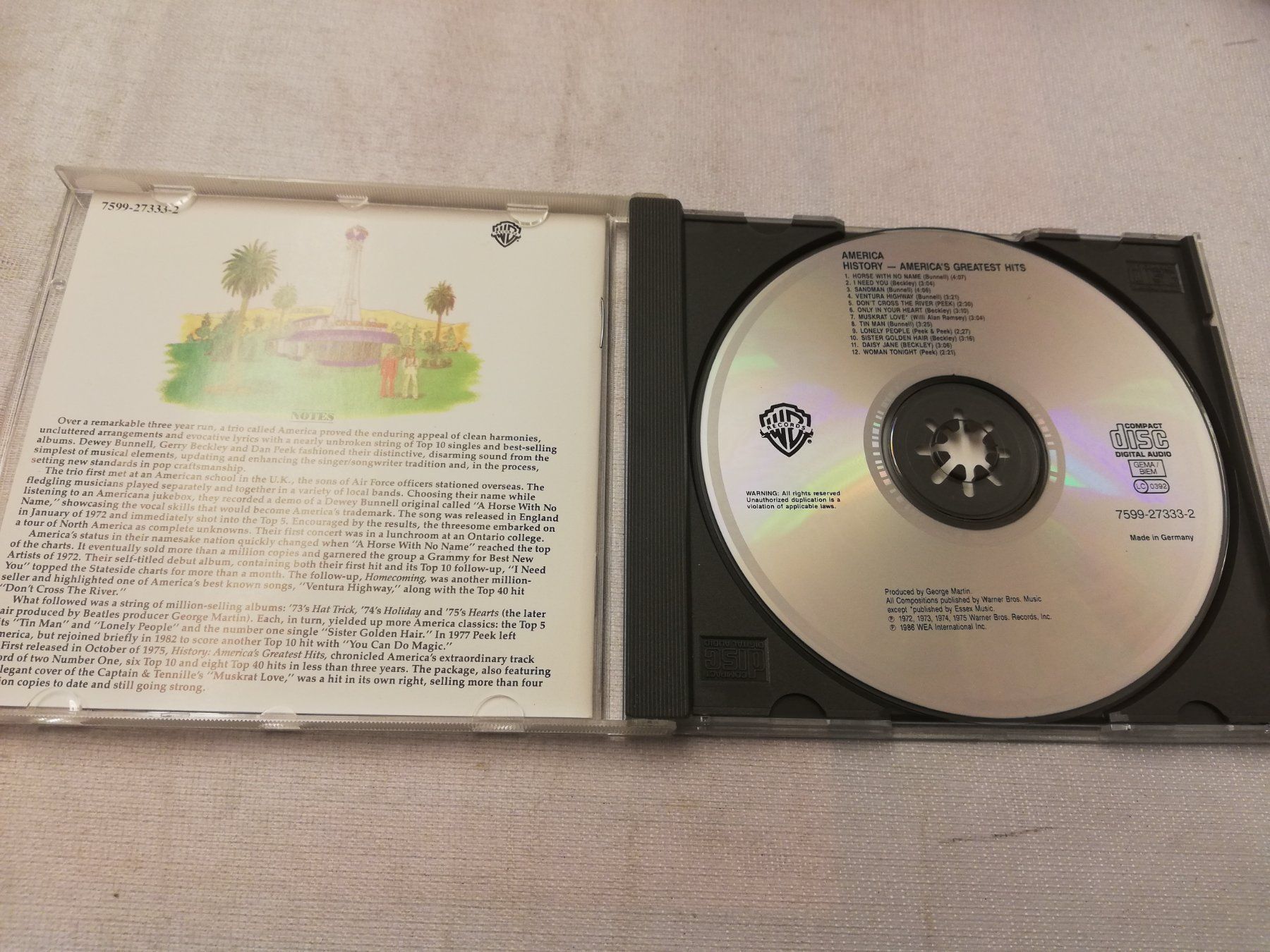 CD: AMERICA'S GREATEST HITS HISTORY – Usato da Bern venduto da Vinylsound.ch 2