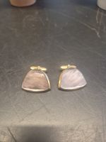 24g ältere Manschettenknöpfe mit Perlmutteinlage