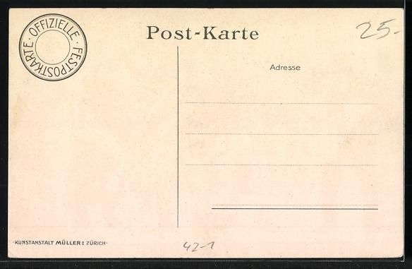 Cartes postales: Zürich, Eidgenossisches Schützenfest 1 – D'occasion à Berlin par bartko-reher 1