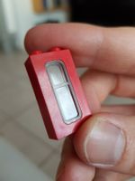 Altes Lego Zugfenster 1x2x3 rot, 4035