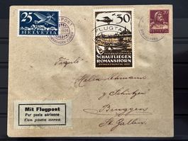 Flugpost, Schaufliegen Romanshorn 1924