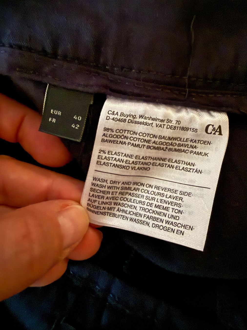 C&A Pantalons: Chino-Hosen von C&A, Gr. 40 – Neuf (Voir description) à Wettingen par Clodle81 7