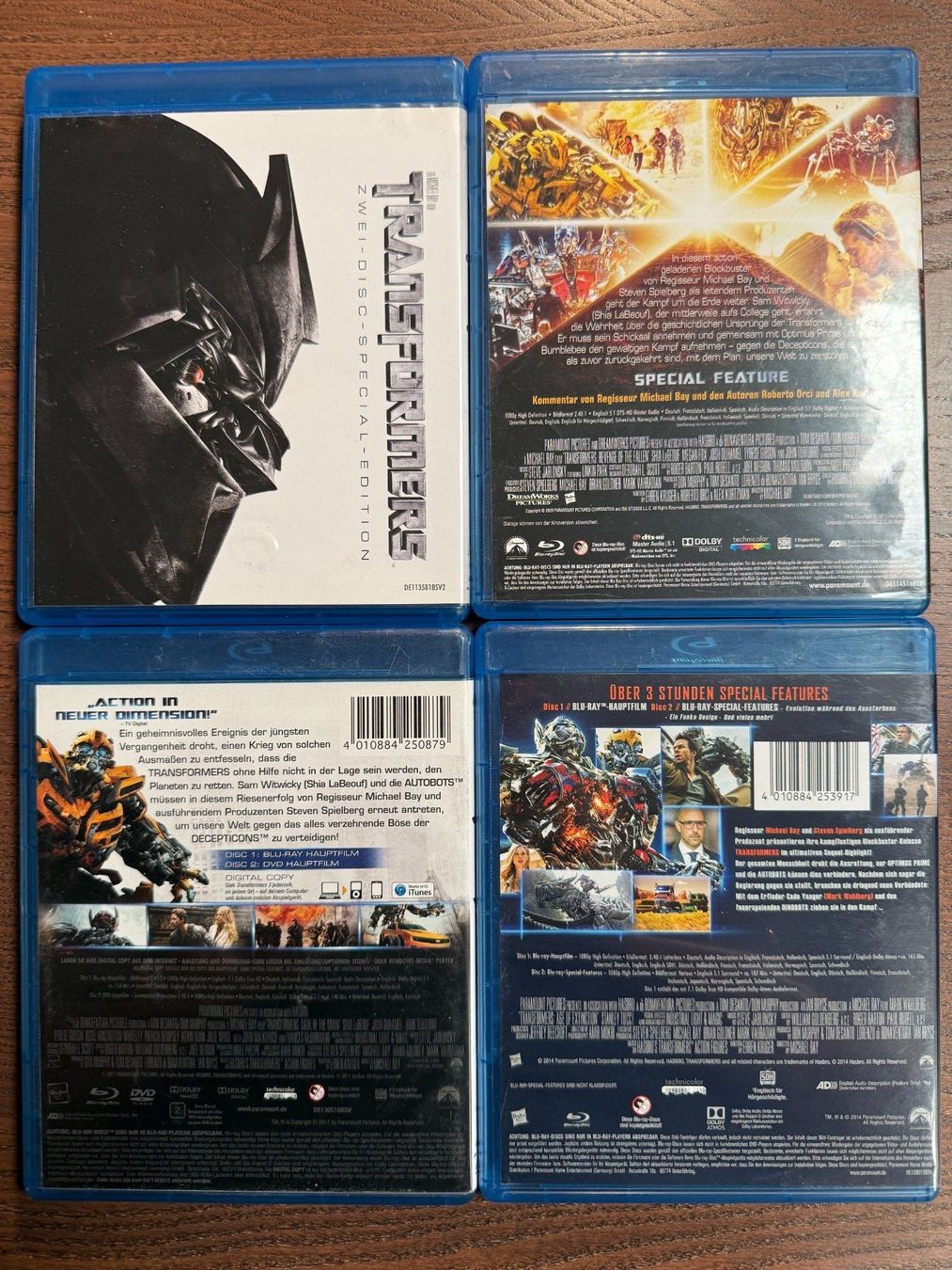 Tutti i DVDs: Transformers 1 bis 4 – Usato da Zürich venduto da Blu-ray_ZH 1