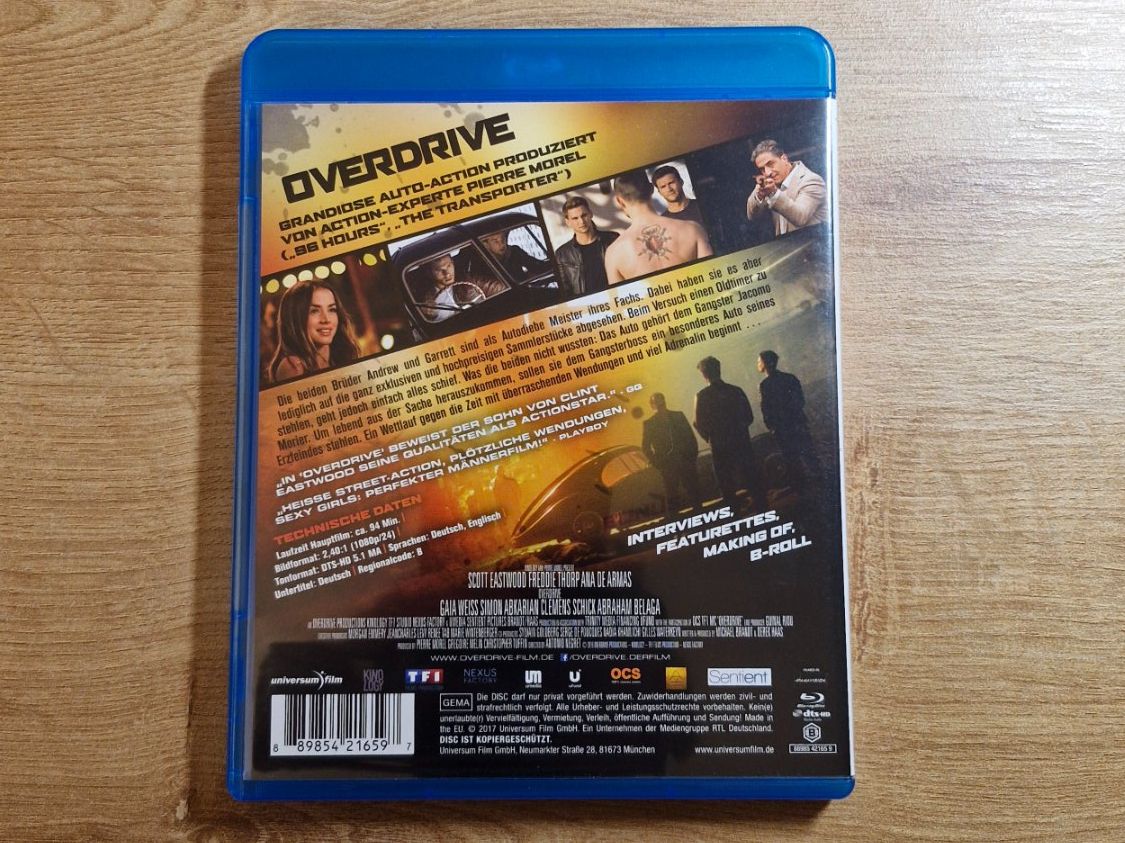 Tutti i DVDs: Overdrive (2017) Bluray – Usato da Pfungen venduto da Whitie 1