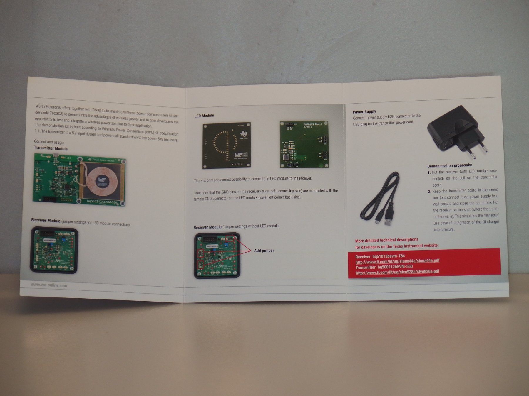 Würth Componenti elettronici: Würth Elektronik & Texas Instruments Wireless Power Demo Kit – Usato da Gwatt (Thun) venduto da Nocturnal_99 9