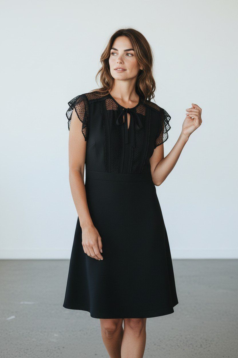 Robes: Elegantes schwarzes Kleid – GERARD DAREL – D'occasion à Meilen par MaisonSelect 1