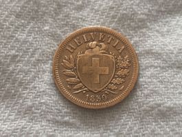 2 centimes/Rappen 1850