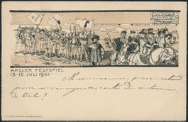 1901 - Pro Patria - Bundesfeierkarten - Vorläufer - Basel BS