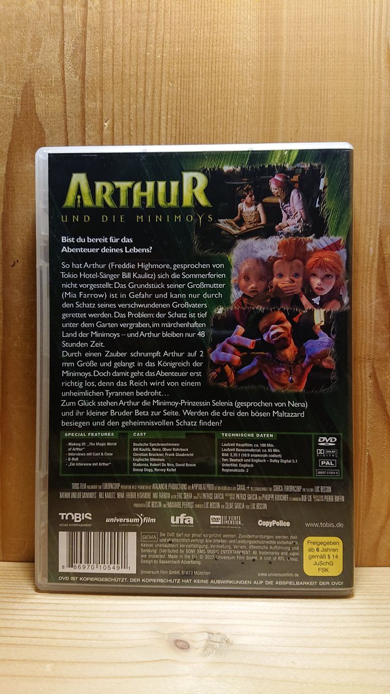 Tutti i DVDs: ARTHUR und die Minimoys DVD – Usato da Wilderswil venduto da Exebub 1