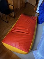 Sitzsack für Lagerung EMPFI orange/gelb abwaschbares Materia