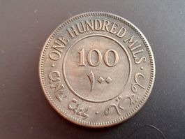 Palestine, 100 Mils 1942