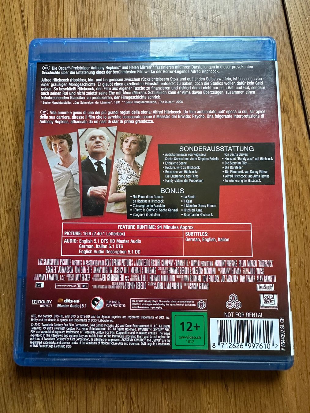 Alle DVDs: Hitchcock, Bluray, Anthony Hopkins – Gebraucht aus Benken ZH von Audi-erich 1