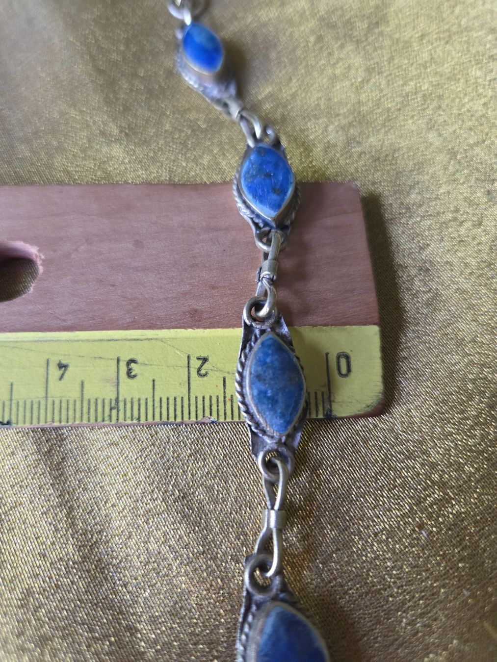 Bracciali & Braccialetti: Wunderschönes Armband mit edlem und echten Lapislazuli – Usato da Basel venduto da ivoli 4