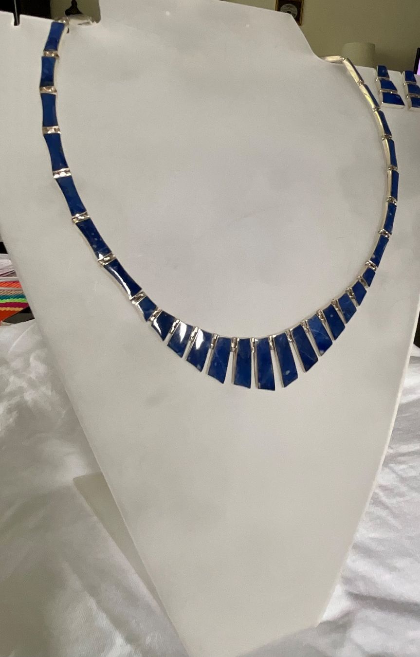 Catenine: NEU Set Sterlingsilber 950 mit Lapislazuli – Nuovo e nell'imballaggio originale da Bern venduto da Javero 1