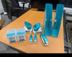Leitz Büromaterial Set Blau 7 Teile