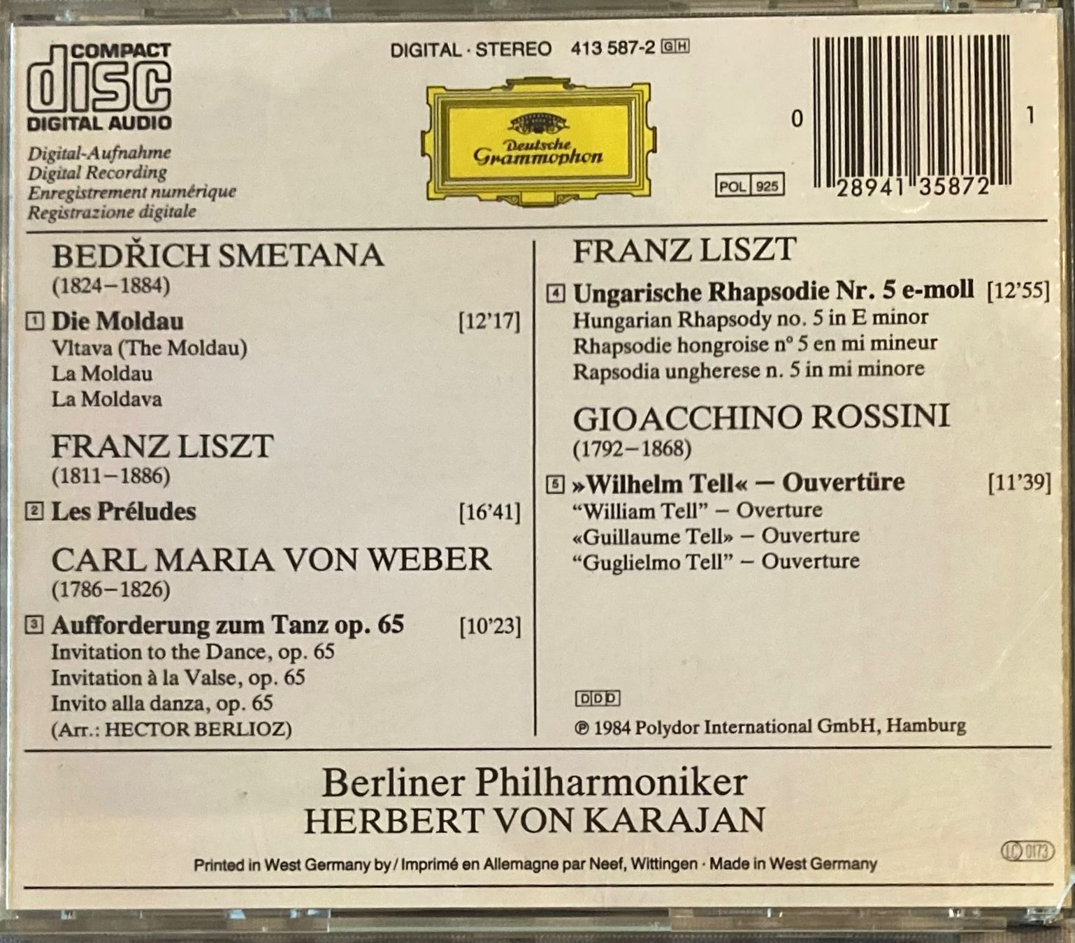 CDs: KARAJAN, BERLIN PHILARMONIC - ENCORE! – D'occasion à Poliez-Pittet par Newtown-Records 1