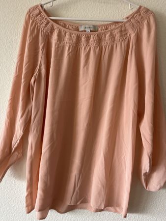 Eiden Seidenbluse Lachsfarben 36  100% silk Bluse  seide