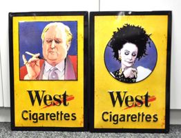 Schilder «West Cigarettes»