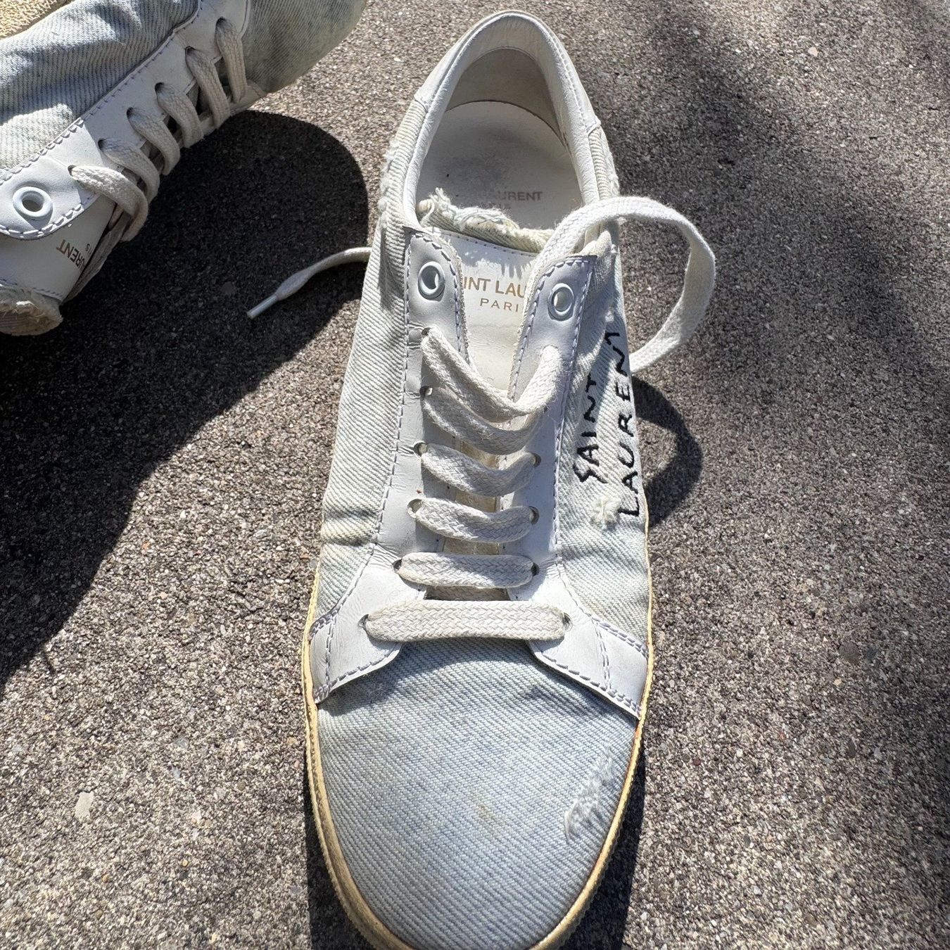Saint Laurent Scarpe da donna: Yves Saint Laurent white light sneakers – Usato da St. Gallen venduto da sourced_limited 3