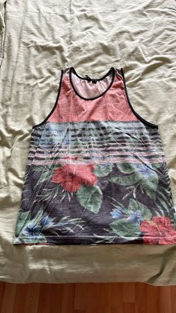 Sommerliches Tanktop mit Blumenmuster, Grösse XL, Tanktop