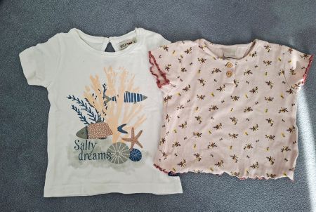 2 T-Shirts Gr. 80