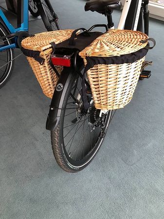 Rattan Velotaschen Paar