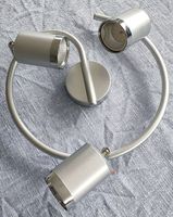 Stylische Deckenlampe mit drei Strahlern, Silber, Top