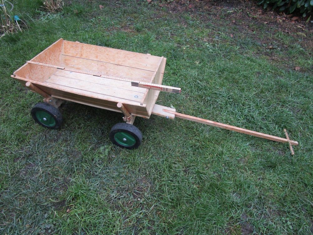 kleine Handkarre Leiterwagen Holz Kaufen auf Ricardo