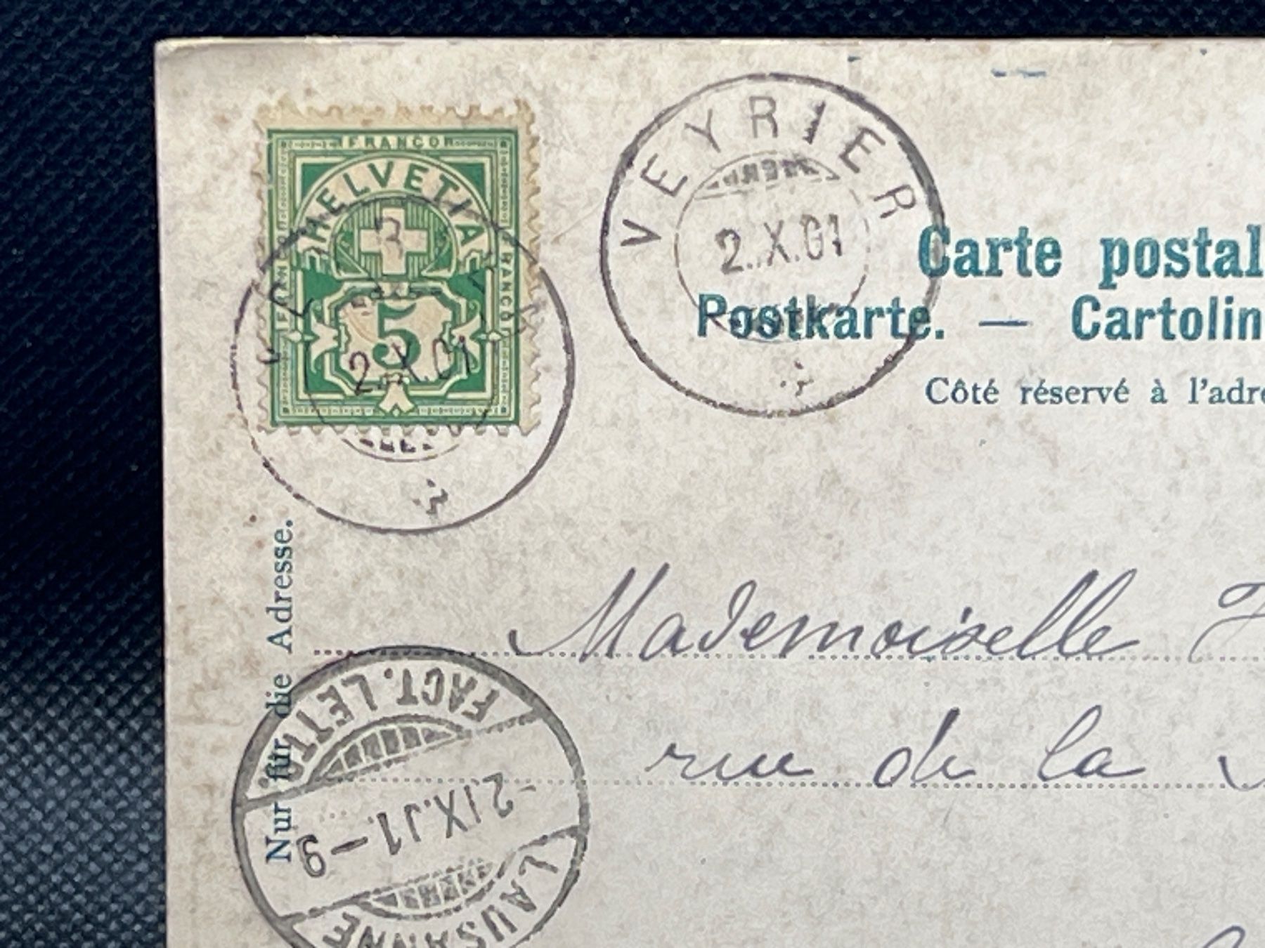 Cartoline postali: Genève. Parc Mon Repos – Usato da Widnau venduto da Brusi9 2