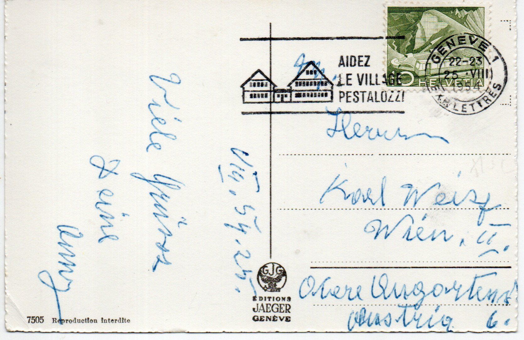 Cartes postales: Genève-Cointrin - Aéroport Intercontinental – D'occasion à Melano par pisonsdro 1